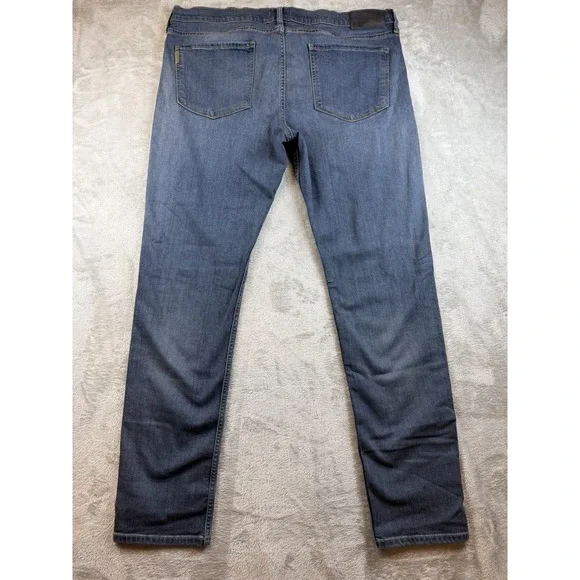 Paige Jeans Men's 38x33 Blue Dark Wash Croft Stretch Skinny Straight Denim - Picture 4 of 11